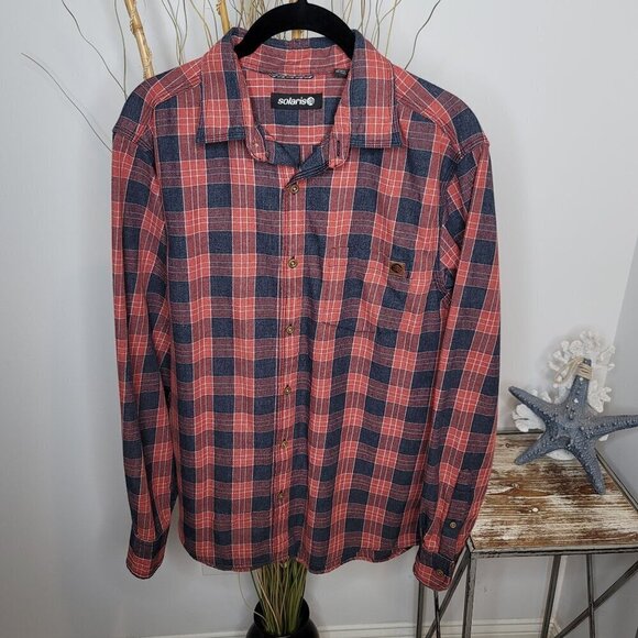 Solaris Button Up Mens Medium - Picture 1 of 7